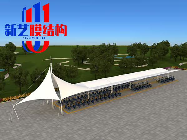 膜结构停车棚应该如何进行清洗？