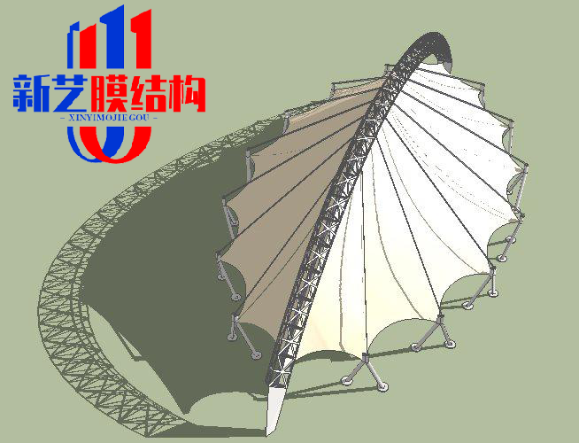 现代拱形膜结构设计